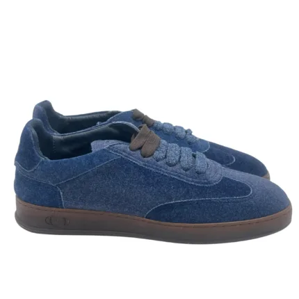 Sneakers Invernale Uomo Soldini In Lanetta Blu art. Akira Donald Blu
