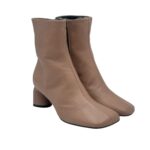 Tronchetto Halmanera in Pelle Tortora Tacco 6 cm art. Dara 16 Baron Brownie - immagine 2