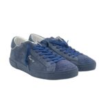 Sneakers Uomo Philippe Model Paris Prsx In Pelle Blu, Linguetta In Camoscio art. PRLU NT04 - immagine 2