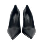 Décolleté Sergio Levantesi in Pelle Liscia Nera Tacco Stiletto 11 cm art. LEY56 - immagine 3