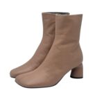 Tronchetto Halmanera in Pelle Tortora Tacco 6 cm art. Dara 16 Baron Brownie - immagine 5