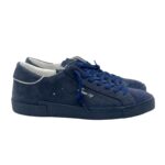 Sneakers Uomo Philippe Model Paris Prsx In Pelle Blu, Linguetta In Camoscio art. PRLU NT04