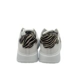 Sneakers Donna Philippe Model Temple In Pelle Bianca Spoiler Cavallino Zebrato art. BTLD VA04 - immagine 6