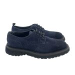 Francesina Uomo Barrett Derby In Camoscio Blu Fondo Gomma Ultralight art Vail-002.18