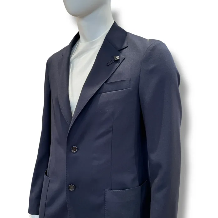 Giacca Lardini Misto Lana Blu  Art. CN6202E CN65402  850, foto 2 di 2