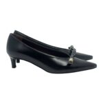 Escarpins Roberto Festa en cuir brossé noir, talon de 5 cm, modèle Orla