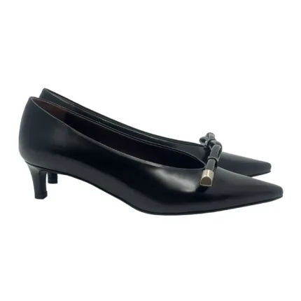 Décolleté Roberto Festa in Pelle Spazzolata Nera Tacco 5 cm art. Orla