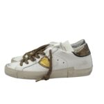Sneakers Donna Philippe Model Paris Prsx In Pelle Bianca Dettagli Oro e Neri art. PRLD VMP4 - immagine 2