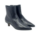 Tronchetto Pomme D'Or in Pelle Blu Notte Tacco 5 cm art. 4985TR - immagine 4