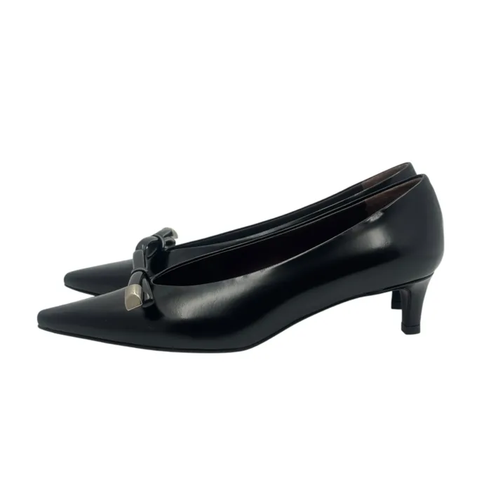 Décolleté Roberto Festa in Pelle Spazzolata Nera Tacco 5 cm art. Orla, foto 3 di 5