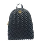 Zaino Pollini In Pelle Intrecciata Nera SC4570PP0NSD100A