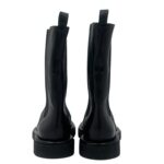 Tronchetto Biker Pomme D'Or in Pelle Nera ed Elastico Laterale Tacco 3 cm Fondo in Caucciù art. 2225A - immagine 5