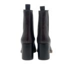 Tronchetto Roberto Festa in Pelle Marrone Elastico Laterale Tacco in Legno Grosso 7,5 cm art. Muriels - immagine 6