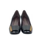Décolleté Roberto Festa in Pelle Spazzolata Nera Tacco Grosso 6 cm art. Clory - immagine 4