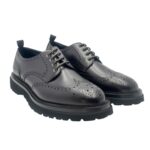 Francesina Uomo Barrett Derby In Pelle Bordeaux Fondo Gomma Ultralight art Vail-002.15 - immagine 5