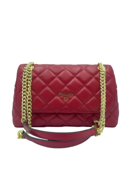 Borsa Pollini Tracolla Matelassé Bordeaux e Dettagli Oro SC4501PP0NSM0500