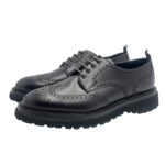 Francesina Uomo Barrett Derby In Pelle Bordeaux Fondo Gomma Ultralight art Vail-002.15 - immagine 4