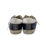 Sneakers Uomo Philippe Model Paris Prsx In Pelle Blu, Linguetta Camoscio Grigio art. PRLU WX49 - immagine 6