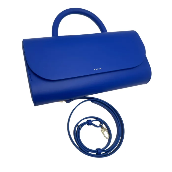 Borsa a Mano Media Salce Blu Elettrico art. Pitus Big One Tone Bluette, foto 5 di 5