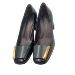 Décolleté Roberto Festa in Pelle Spazzolata Nera Tacco Grosso 6 cm art. Clory - immagine 5