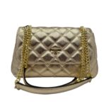 Borsa Pollini Tracolla Matelassé Oro Metallizzata e Dettagli Oro SC4501PP0NSB0901