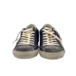 Sneakers Uomo Philippe Model Paris Prsx In Pelle Blu, Linguetta Camoscio Grigio art. PRLU WX49 - immagine 3