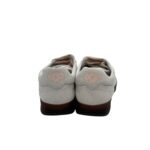 Sneakers Invernale Donna Soldini In Pelle Avorio, Lacci e Plantare in Lanetta art. Akira Nabuk Bianco Ricamo Peonia - immagine 7