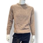 Maglione Girocollo Filippo De Laurentiis in Baby Alpaca Beige Art. GC3MLM WA5R 060
