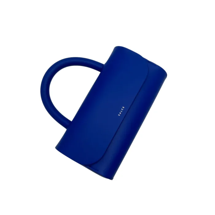 Borsa a Mano Piccola Salce Blu Elettrico art. Pitus Medium One Tone Bluette, foto 4 di 5