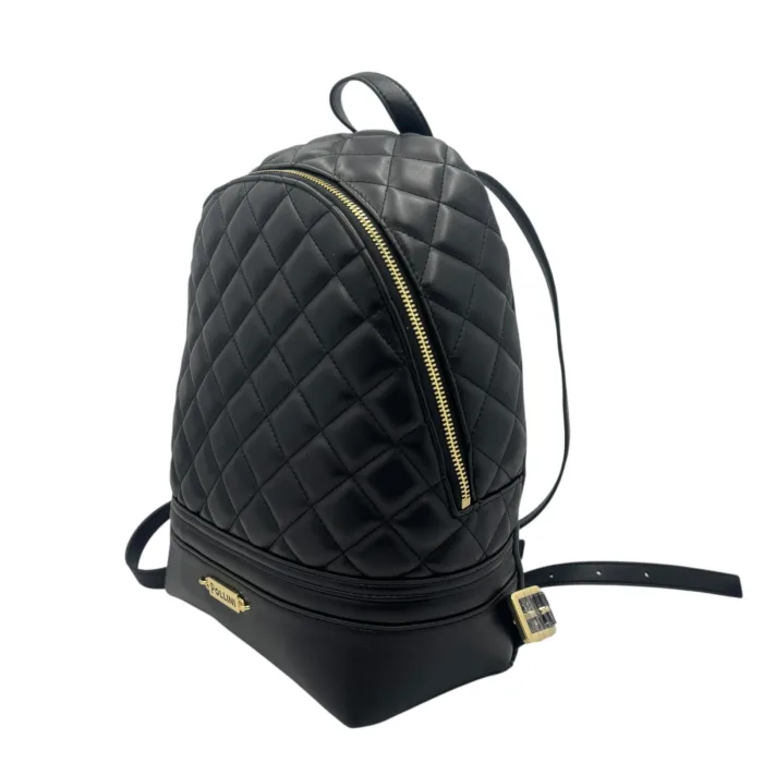 Zaino Pollini In Pelle Matelassè Nera SC4504PP0NSM0000, foto 2 di 3