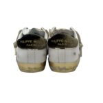 Sneakers Donna Philippe Model Paris Prsx In Pelle Bianca Spoiler Verde e Linguetta Camoscio art. PRLD XE07 - immagine 6