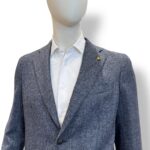 Giacca La Torre in Lana Alpaca Fantasia Blu Art. F74 UI0297/100 - immagine 3