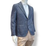 Giacca La Torre in Lana Alpaca Fantasia Blu Art. F74 UI0297/100 - immagine 2