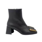 Bottines Roberto Festa en cuir marron foncé, talon de 6 cm, article&nbsp;: Vala