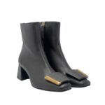 Bottines Roberto Festa en cuir marron foncé à talon de 6 cm, réf. Vala - Image 2