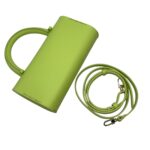 Borsa a Mano Piccola Salce Verde Lime art. Pitus Medium One Tone Flash Green - immagine 5