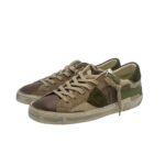 Sneakers Uomo Philippe Model Paris Prsx In Tessuto Fantasia Militare e Linguetta in Pelle art. PRLU CB03 - immagine 5