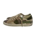 Sneakers Uomo Philippe Model Paris Prsx In Tessuto Fantasia Militare e Linguetta in Pelle art. PRLU CB03 - immagine 4