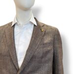 Giacca La Torre in Misto Lana e Cashmere Loro Piana Check Marrone Drop 4 Art. F44 QI0266/500 - immagine 3