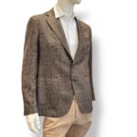 Giacca La Torre in Misto Lana e Cashmere Loro Piana Check Marrone Drop 4 Art. F44 QI0266/500 - immagine 2