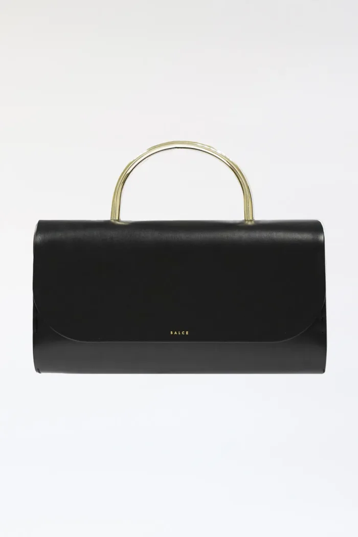 Borsa a Mano Media Salce Nera art. Pitus Big Metal Black, foto 1 di 4