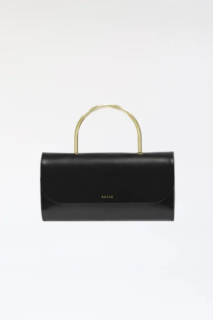 Borsa a Mano Piccola Salce Nera art. Pitus Medium Metal Black