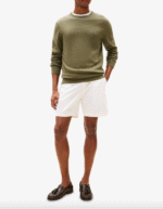 Maglioncino Girocollo in Cotone Uomo Tommy Hilfiger Verde art. MW0MW39999 PLI - immagine 3