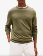 Maglioncino Girocollo in Cotone Uomo Tommy Hilfiger Verde art. MW0MW39999 PLI