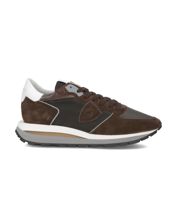 Sneakers Uomo Philippe Model Tropez Haute In Camoscio Marrone cod. TKLU W023, foto 1 di 6