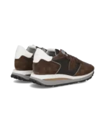 Sneakers Uomo Philippe Model Tropez Haute In Camoscio Marrone cod. TKLU W023 - immagine 3