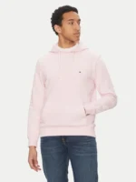 Felpa con Cappuccio In Cotone Garzato Uomo Tommy Hilfiger Rosa art. MW0MW37235 TPB - immagine 3