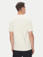 T-shirt Uomo Tommy Hilfiger Avorio con Bandiera Frontale art. MW0MW39843 Z00 - immagine 3