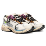 Sneaker Donna Crime London Fugitive in Camoscio Avorio e Dettagli Maculati e Glitter art. 25303AA8.68 - immagine 2