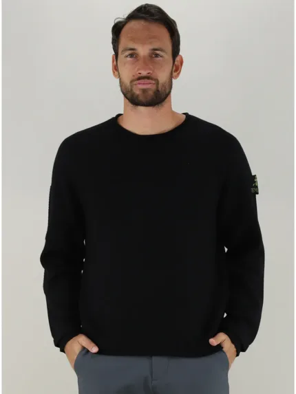 Maglione Premiata Uomo in Pura Lana Nero art. PMG22